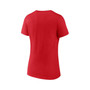 Women's Branded Red Wisconsin Badgers Basic Arch V-Neck T-shirt