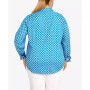 Plus Size Wrinkle Resistant Printed Button Down