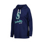 Women's Navy Seattle Mariners Pre-Game Raglan Pullover Hoodie