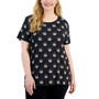 Plus Size Pixel-Dot-Print Short-Sleeve T-Shirt, Created for Macy's