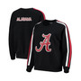 Women's Black Alabama Crimson Tide Perforated Logo Pullover Sweatshirt