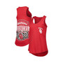 Women's Crimson Oklahoma Sooners Sanders Animal Print Tank Top