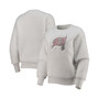 Women's White Tampa Bay Buccaneers Milestone Tracker Pullover Sweatshirt