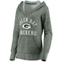 Women's Green Green Bay Packers Doubleface Slub Pullover Hoodie