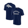 Men's and Women's Navy Denver Broncos Super Soft Short Sleeve T-shirt