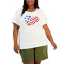 Plus Size Americana Print Top, Created for Macy's