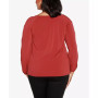 Black Label Plus Size Cutout Sleeve Top