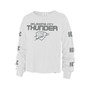 Women's '47 White Oklahoma City Thunder 2021/22 City Edition Call Up Parkway Long Sleeve T-shirt