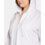 Plus Size Lace Trimmed Pullover Hoodie