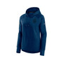 Women's Branded Heather Deep Sea Blue Seattle Kraken Authentic Pro Road Performance Raglan Pullover Hoodie