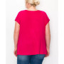 Plus Size V-neck Twist Front Top