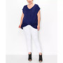 Plus Size V-neck Twist Front Top