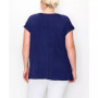 Plus Size V-neck Twist Front Top