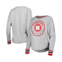 Women's Heathered Gray Nebraska Huskers Andy Long Sleeve T-shirt