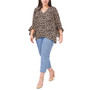 Plus Size Leopard-Print Top