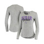 Women's Heathered Gray Colorado Rockies Tri-Blend Long Sleeve T-shirt