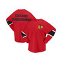 Women's Branded Red Chicago Blackhawks Jersey Long Sleeve T-shirt