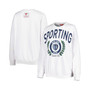 Women's White Sporting Kansas City Logo 2.0 Pullover Sweatshirt
