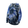 Women's Navy Penn State Nittany Lions Slow Ride Spiral Tie-Dye Oversized Pullover Hoodie