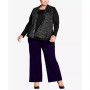 Plus Size Hacci Plain Duet Top