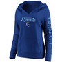 Plus Size Royal Kansas City Royals Core High Class Crossover Pullover Hoodie