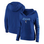 Plus Size Royal Kansas City Royals Core High Class Crossover Pullover Hoodie