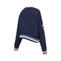 Women's Navy Milwaukee Brewers Mash Up Pullover Sweatshirt