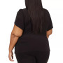 Plus Size Chain-Trim Tulip-Sleeve Top