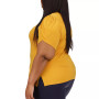 Plus Size Chain-Trim Tulip-Sleeve Top