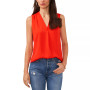 Plus Size V-Neck Sleeveless Blouse