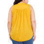 Plus Size V-Neck Sleeveless Blouse