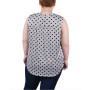 Plus Size Sleeveless Knit Y neck Top