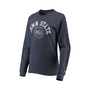 Women's Heathered Navy Penn State Nittany Lions Seal Victory Falls Oversized Tri-Blend Long Sleeve T-shirt