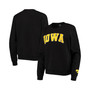 Women's Black Iowa Hawkeyes Campanile Pullover Sweatshirt