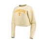 Women's Cream Tennessee Volunteers Classic Campus Corded Timber Sweatshirt