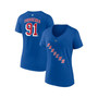 Women's Branded Vladimir Tarasenko Royal New York Rangers Authentic Stack Name and Number V-Neck T-shirt