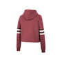 Women's Crimson Indiana Hoosiers Retro Cropped Pullover Hoodie