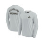 Men's and Women's Gray Cleveland Browns Super Soft Long Sleeve T-shirt