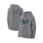 Women's Branded Heather Gray San Jose Sharks Script Favorite Pullover Hoodie