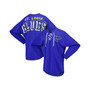 Women's Branded Blue St. Louis Blues Spirit Lace-Up V-Neck Long Sleeve Jersey T-shirt