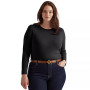 Plus Size Stretch Long-Sleeve Tee