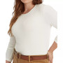 Plus Size Stretch Long-Sleeve Tee
