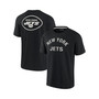Men's and Women's Black New York Jets Super Soft Short Sleeve T-shirt
