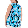 Plus Size Floral-Print Sleeveless Top