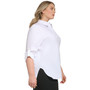 Plus Size High-Low Button-Front Shirt