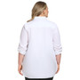 Plus Size High-Low Button-Front Shirt