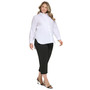 Plus Size High-Low Button-Front Shirt