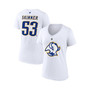 Women's Branded Jeff Skinner White Buffalo Sabres Special Edition 2.0 Name and Number V-Neck T-shirt