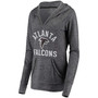 Women's Black Atlanta Falcons Doubleface Slub Pullover Hoodie
