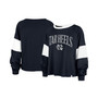 Women's Navy North Carolina Tar Heels Upside Rhea Raglan Long Sleeve T-shirt